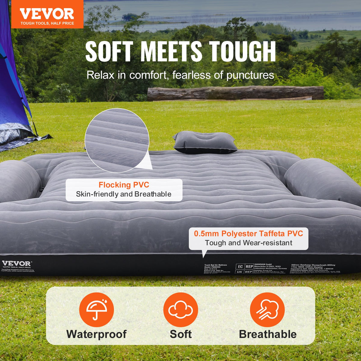 VEVOR Truck Bed Air Mattress - Select Your Configuration - KCCQCD665FT0V3L0WV9 - view 2