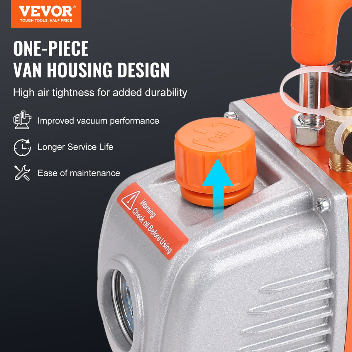 VEVOR A/C Vacuum Pumps - Select Your Configuration - KDZ4CFM180WA15GDIV1 - view 2