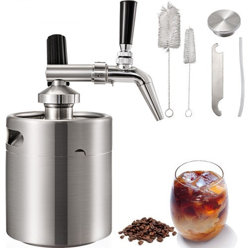 VEVOR 2 L Stainless Steel Nitro Coffee Dispenser - product view 1
