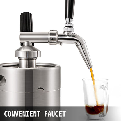 VEVOR 2 L Stainless Steel Nitro Coffee Dispenser - product view 3
