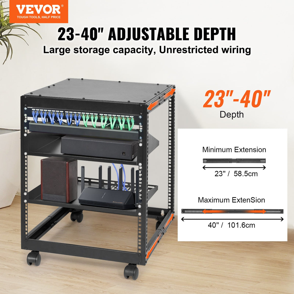 VEVOR Network Enclosure - Select Your Configuration - KFSJJH12U2340SDYTV0 - view 2