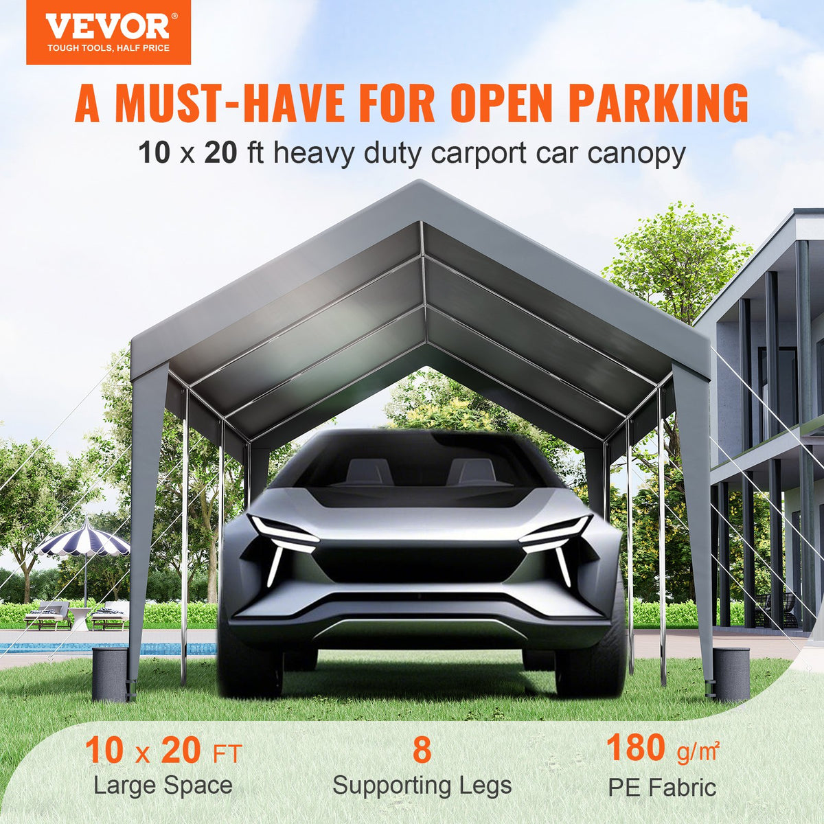 VEVOR Instant Garages - Select Your Configuration - KFSJS810X20FTCEM4V0 - view 2