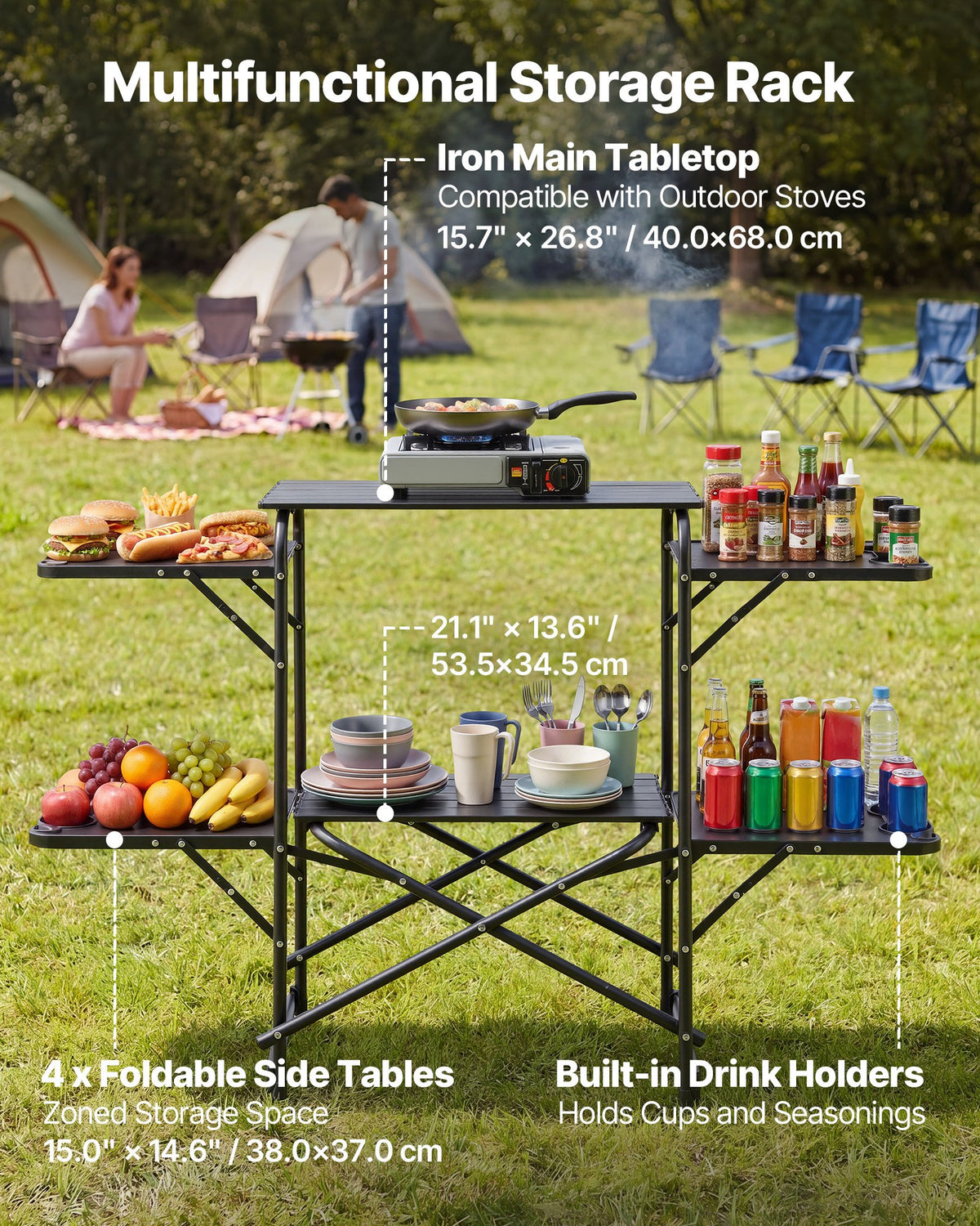 VEVOR Outdoor Camping Kitchen - Select Your Configuration - KJCBZKMPJHSS3NPRS001V0 - view 2