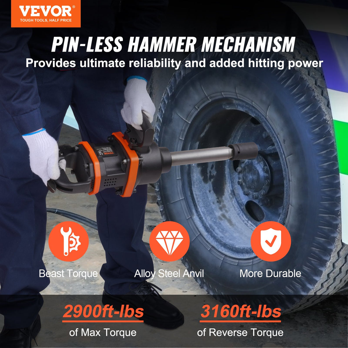 VEVOR Air Impact Wrenches - Select Your Configuration - KQ2800N15500NUKERV0 - view 2