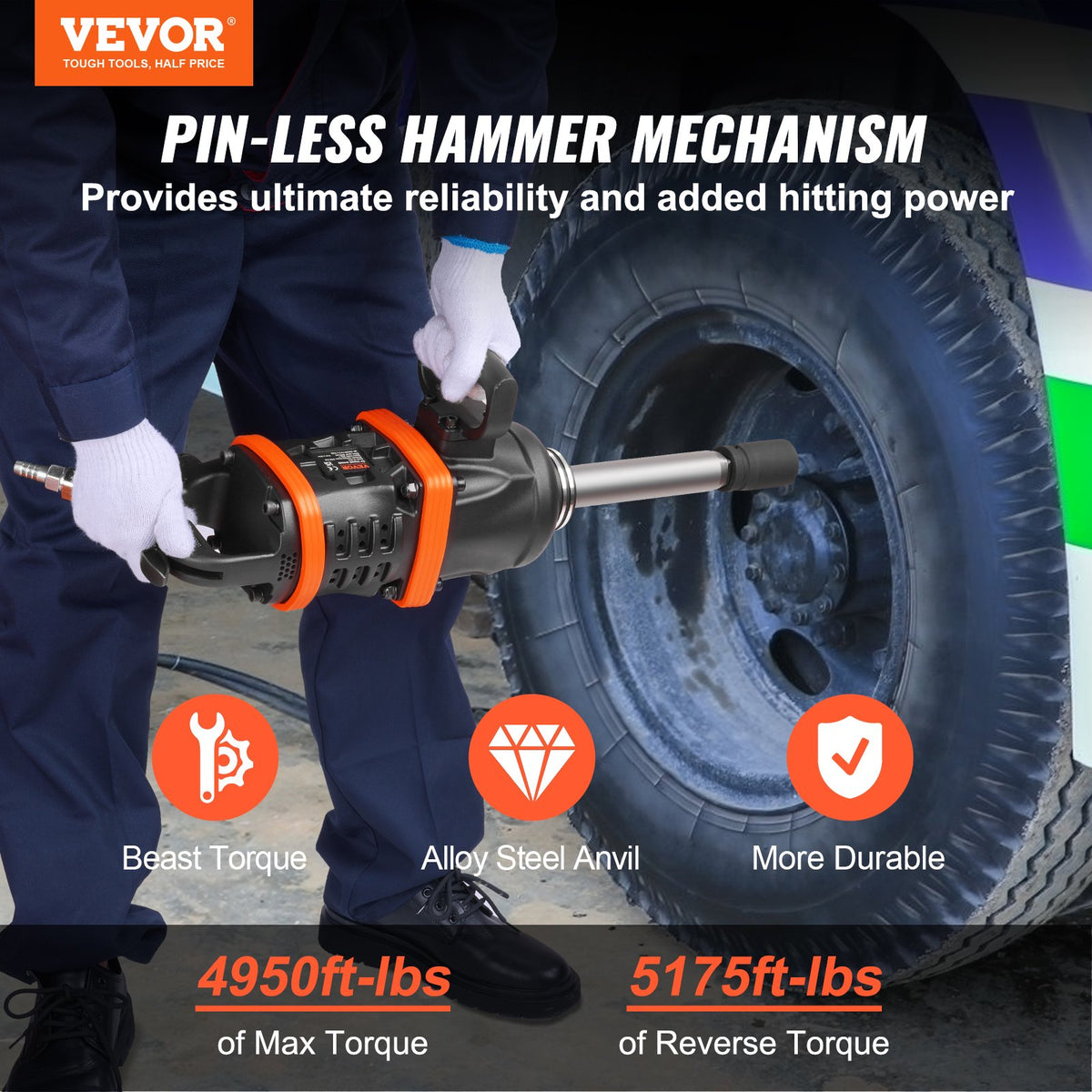 VEVOR Air Impact Wrenches - Select Your Configuration - KQ5800N16000NF3RPV0 - view 2