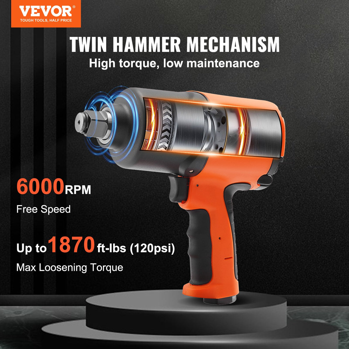 VEVOR Air Impact Wrenches - Select Your Configuration - KQCJBS342000NPBK0V0 - view 2