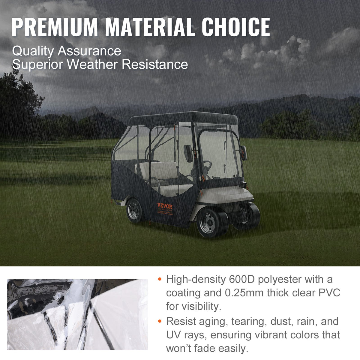 VEVOR Golf Cart Cover - Select Your Configuration - KSHGEFCZGMDJE2CL3V0 - view 3