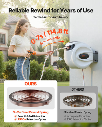 VEVOR Retractable Hose Reel - Select Your Configuration - KSSJGQHTSH115528WV0 - view 3