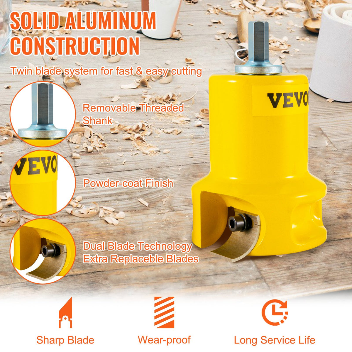 VEVOR Lumberjack Tenon Cutter Kits - Select Your Configuration - KSZYCHYCY11526C91V0 - view 3