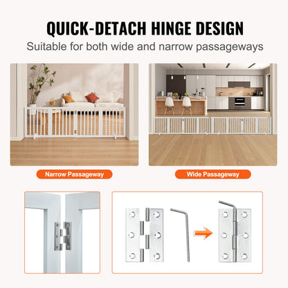 VEVOR Foldable Dog Gate - Select Your Configuration - KZDMZCWMBSMZLUM3SV0 - view 3
