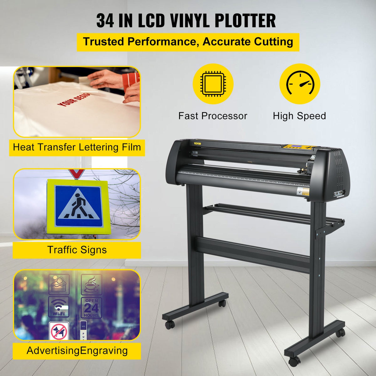 VEVOR Vertical Vinyl Cutter - Select Your Configuration - KZJHRJBGSDDZJTON6V1 - view 2
