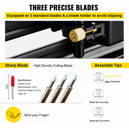 VEVOR Vertical Vinyl Cutter - Select Your Configuration - KZJHRJBGSDDZJTON6V1 - view 3