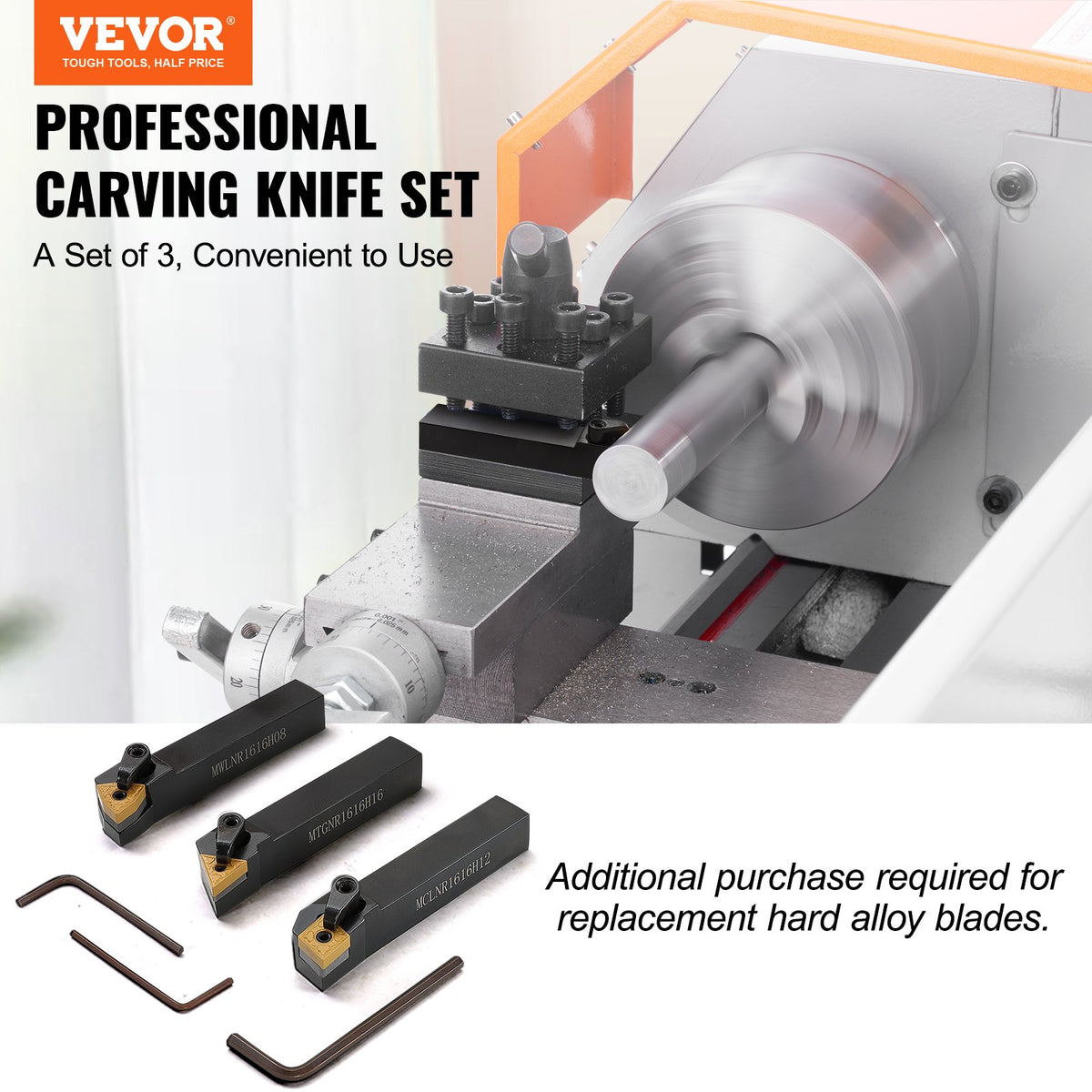 VEVOR Lathe Cutting Tools - Select Your Configuration - KZWCD3J58YC02UKWGV0 - view 2