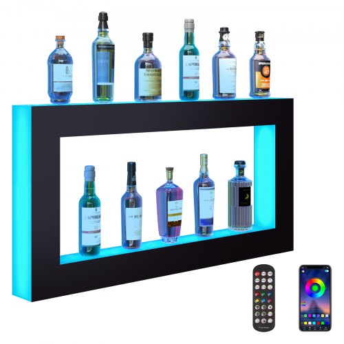 VEVOR Liquor Bottle Display Shelf - Select Your Configuration - KZXBGLED248RFXCBHV1 - view 1