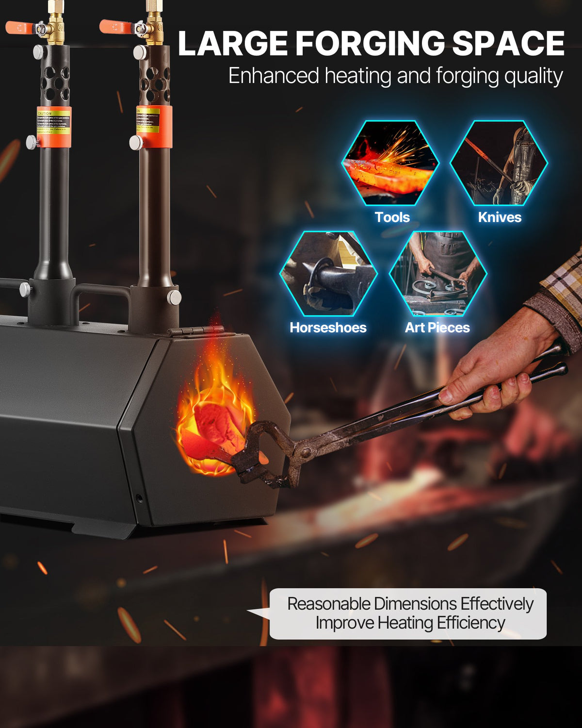VEVOR Forge Burner - Select Your Configuration - LBXDZL3GHQSY065M4001V0 - view 3