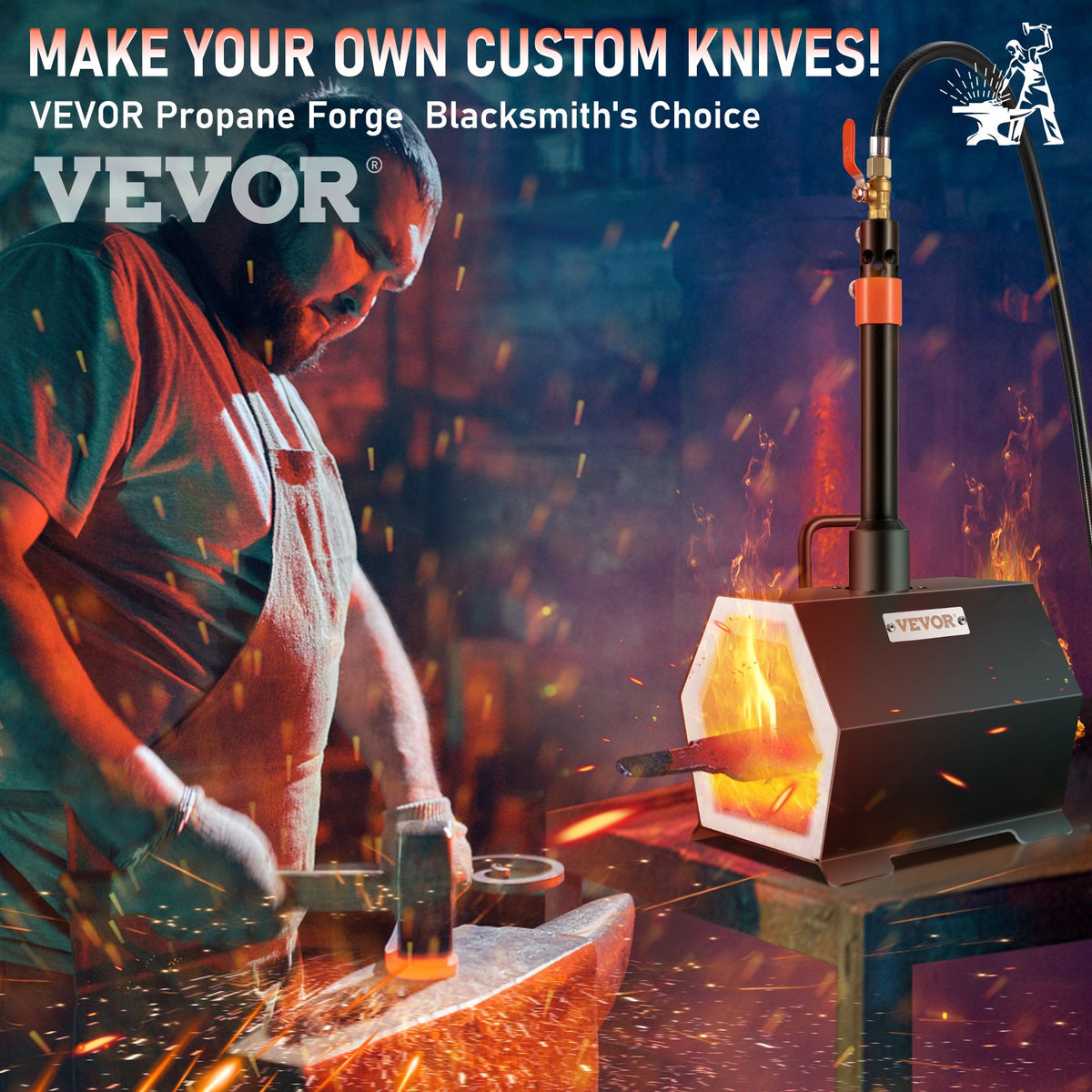 VEVOR Forge Burner - Select Your Configuration - LBXDZLGMAXB1038DKV0 - view 2