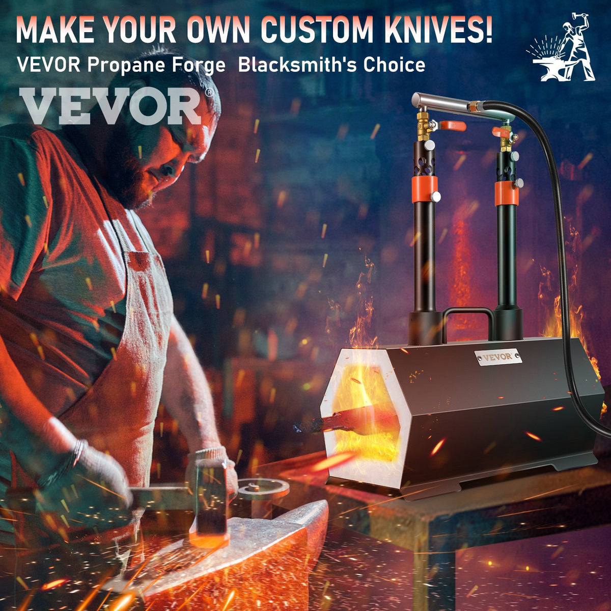 VEVOR Forge Burner - Select Your Configuration - LBXDZLGMAXB20T4ZRV0 - view 2