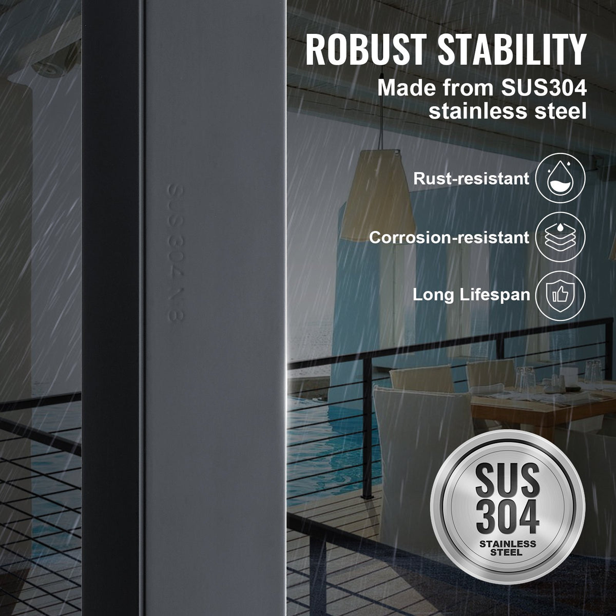 VEVOR Composite Deck Posts - Select Your Configuration - LGZ91.43.83.8QO7KV0 - view 3