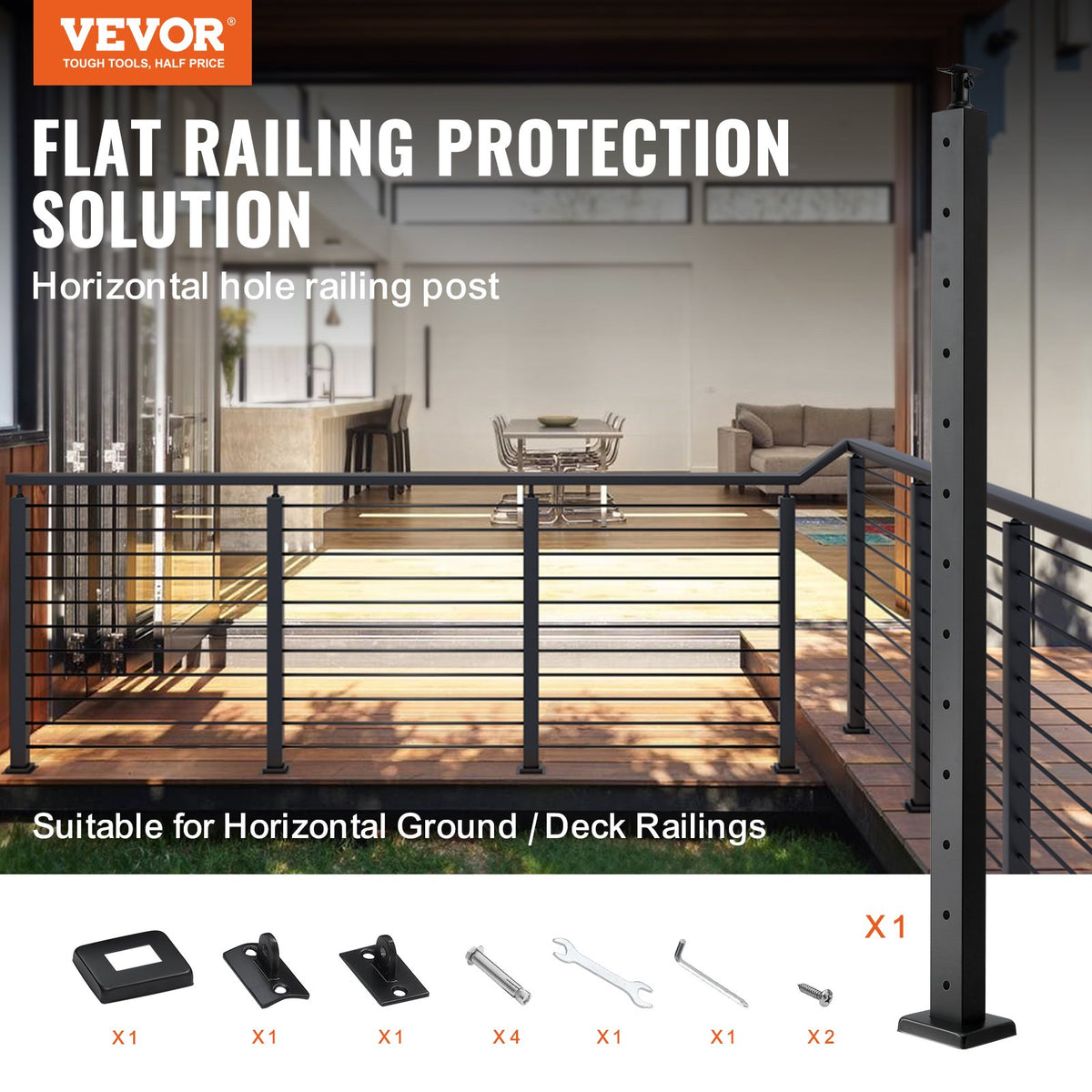 VEVOR Composite Deck Posts - Select Your Configuration - LGZH106.72.55CQ93V0 - view 2