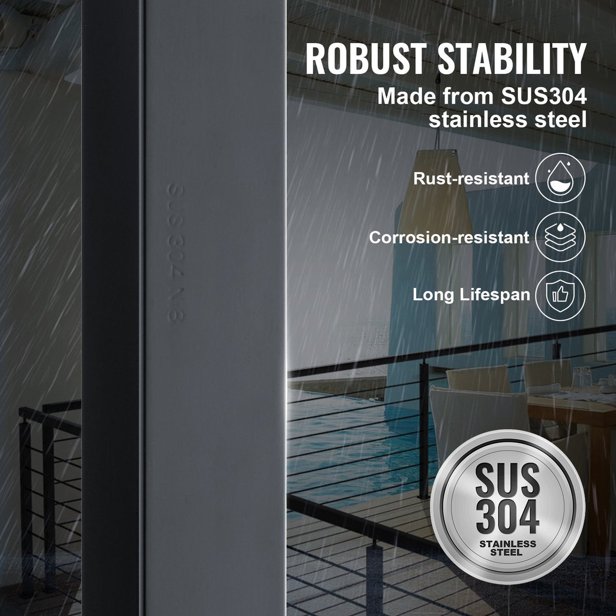 VEVOR Composite Deck Posts - Select Your Configuration - LGZHWK106.7551BHXV0 - view 3