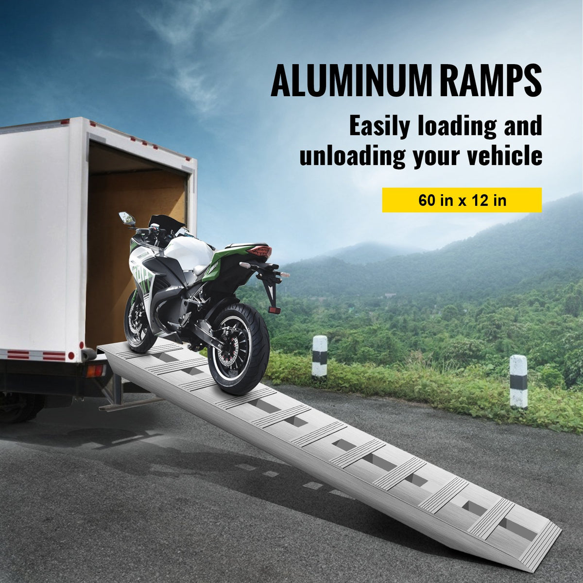 VEVOR Vehicle Loading Ramps - Select Your Configuration - LHJPD60X12IN2ZZ01V0 - view 2