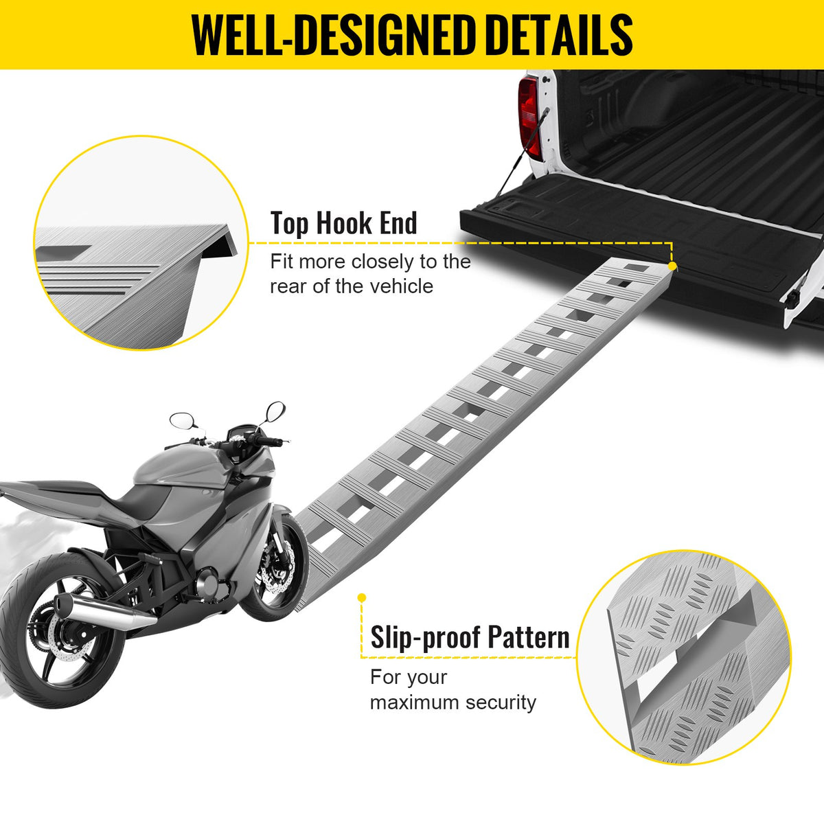 VEVOR Vehicle Loading Ramps - Select Your Configuration - LHJPD84X14IN2ZZ01V0 - view 3