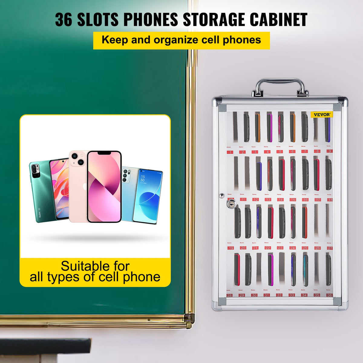 VEVOR Cell Phone Storage Cabinet - Select Your Configuration - LHJSJCCJLHJ36VYP6V0 - view 2