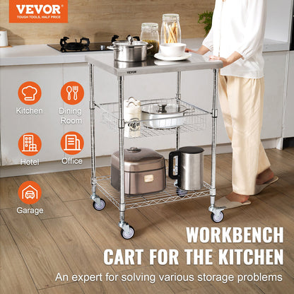 VEVOR Kitchen Cart - Select Your Configuration - LLCFTCCB20X24IGJ4V0 - view 2