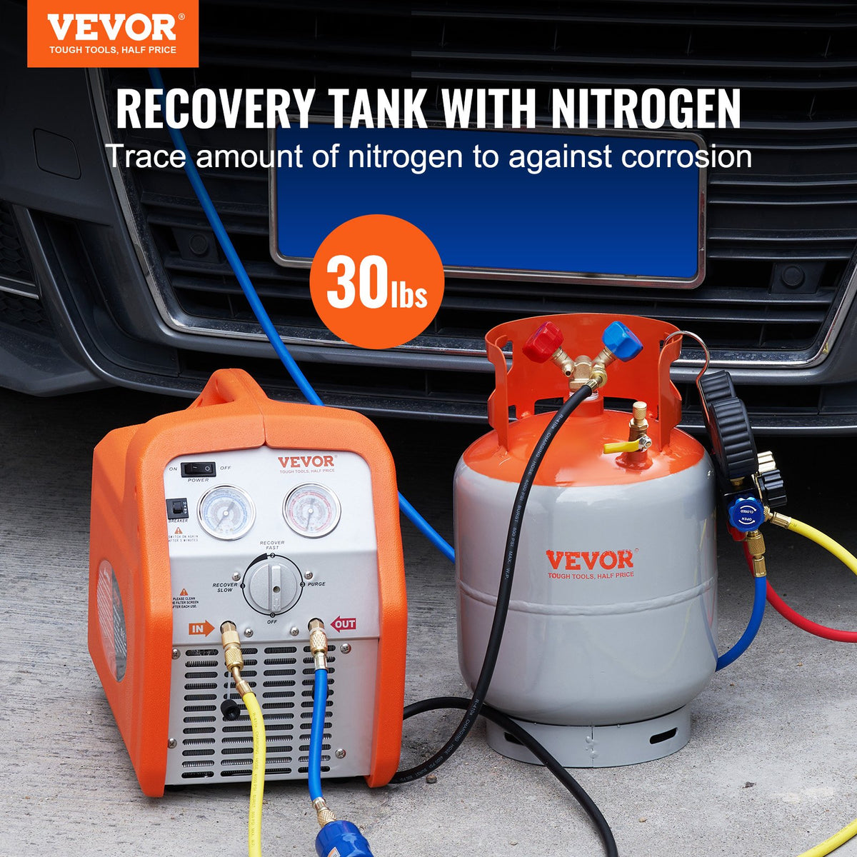 VEVOR Refrigerant Recovery Tank - Select Your Configuration - LMHSGWFDK3014DZJGV0 - view 2