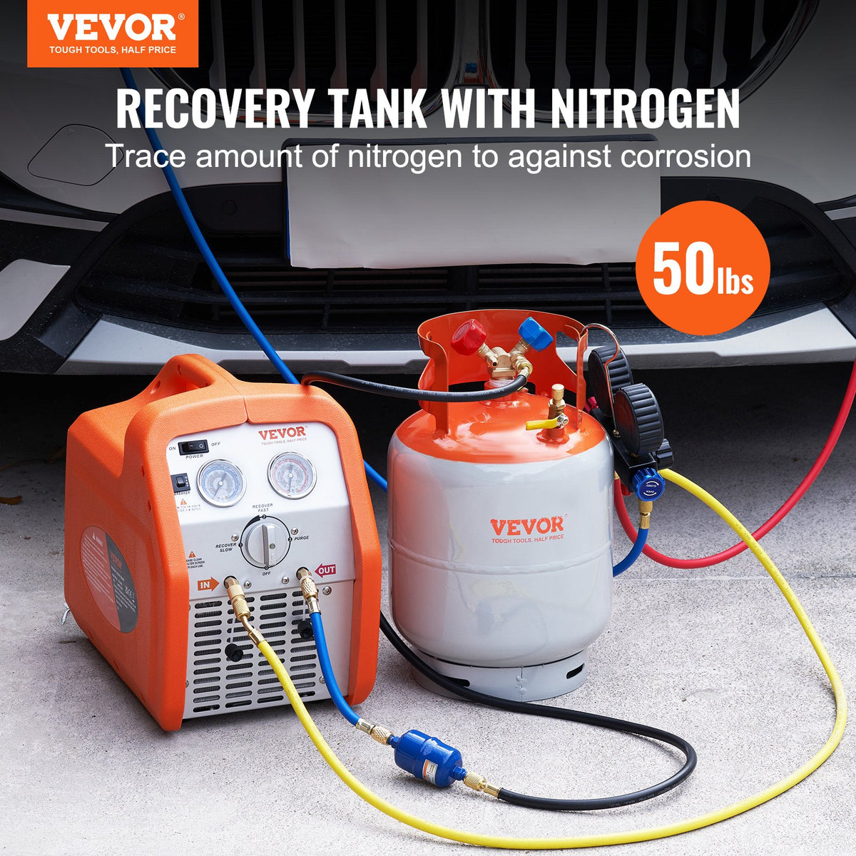 VEVOR Refrigerant Recovery Tank - Select Your Configuration - LMHSGWFDK501495VYV0 - view 2