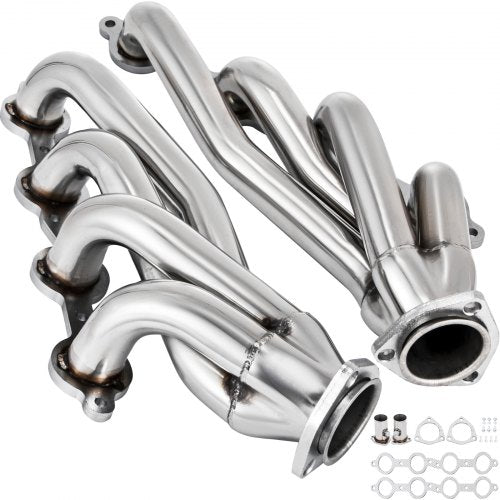 VEVOR Exhaust Header Set 1 3/4" Exhaust Turbo Headers, Stainless Steel Exhaust Manifold Headers, Shorty Engine Conversion LS Swap Exhaust Headers for Chevy LS1 LS2 LS3 LS6 LS10 - LS1-2-3-6LS-QJQG1V0 - view 1