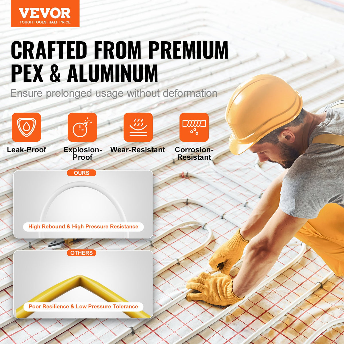 VEVOR AL PEX Tube - Select Your Configuration - LSGBSDDLP25MXXYZFV0 - view 2
