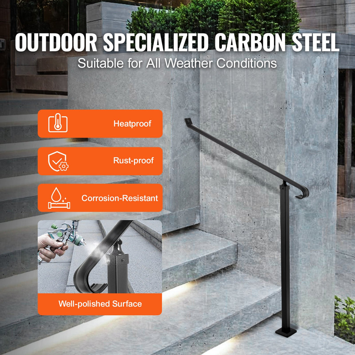 VEVOR Stair Handrails - Select Your Configuration - LTFS2BBGTYMLFS001V0 - view 3