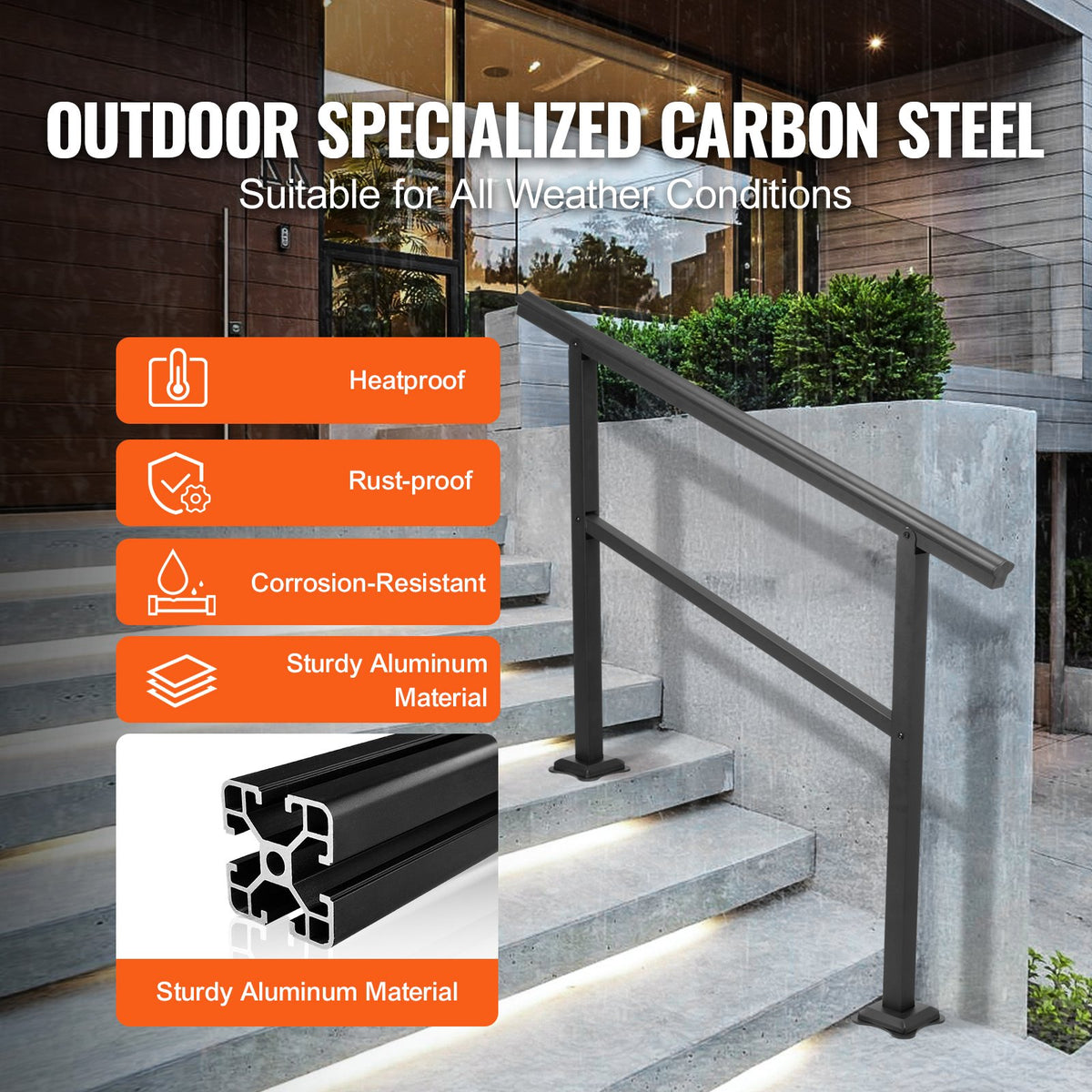 VEVOR Stair Handrails - Select Your Configuration - LZLTFSDHGLZHSKD01V0 - view 3