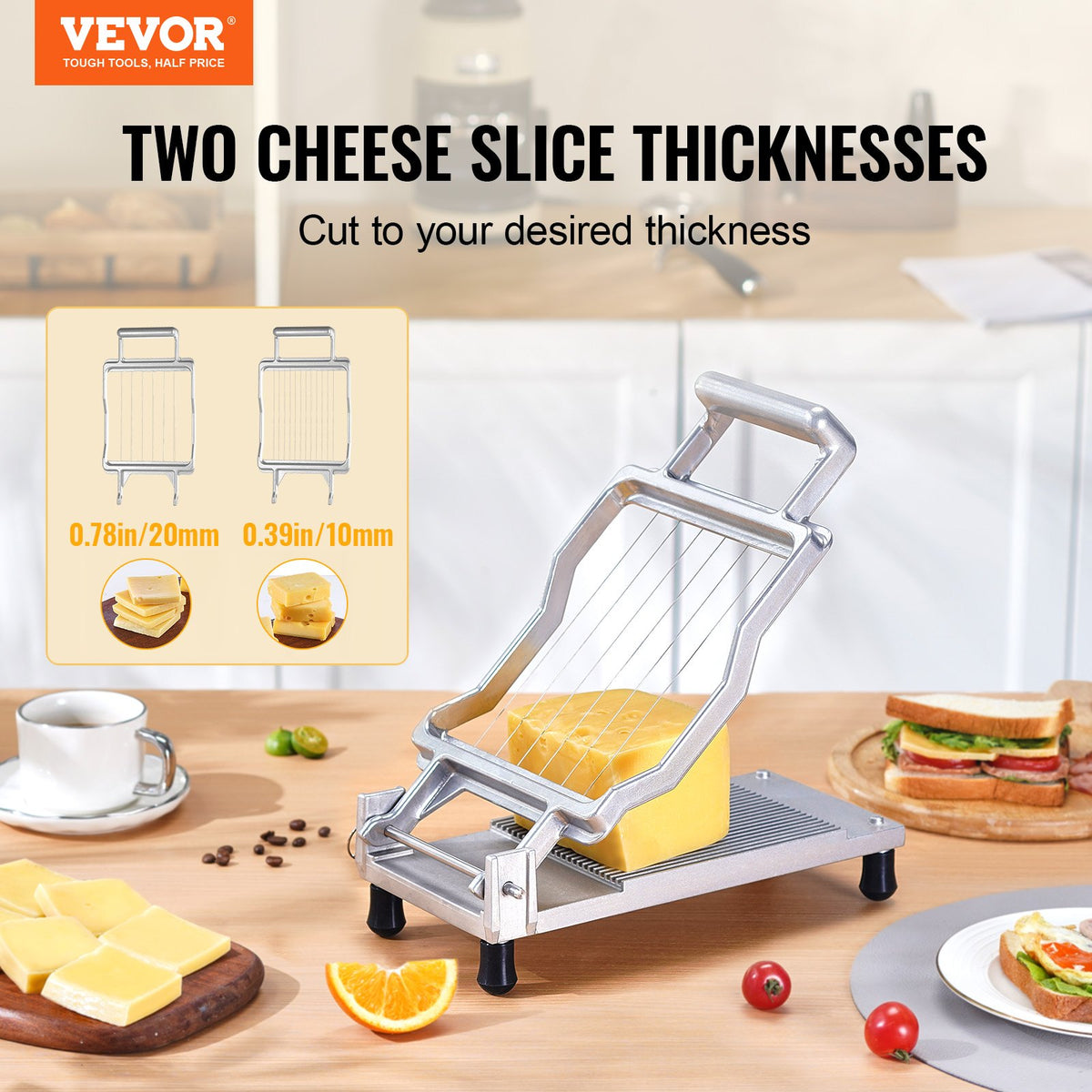 VEVOR Commercial Bread and Cheese Slicer - Select Your Configuration - MBNLQPJBXGLHGDNRMV0 - view 2