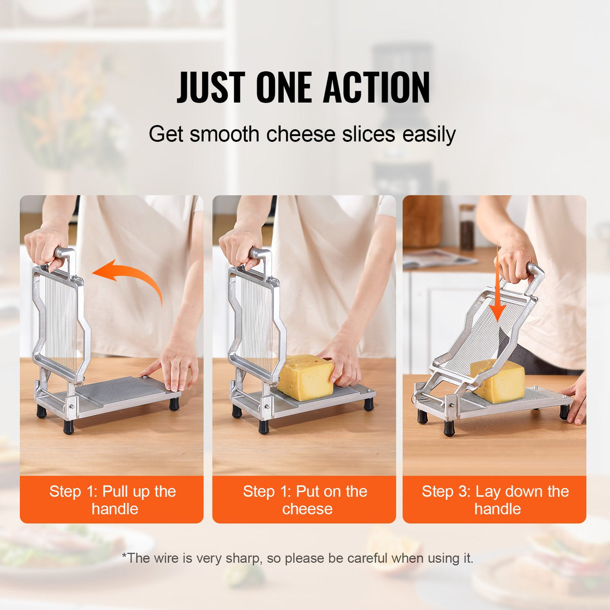 VEVOR Commercial Bread and Cheese Slicer - Select Your Configuration - MBNLQPJBXGLHS8682V0 - view 3