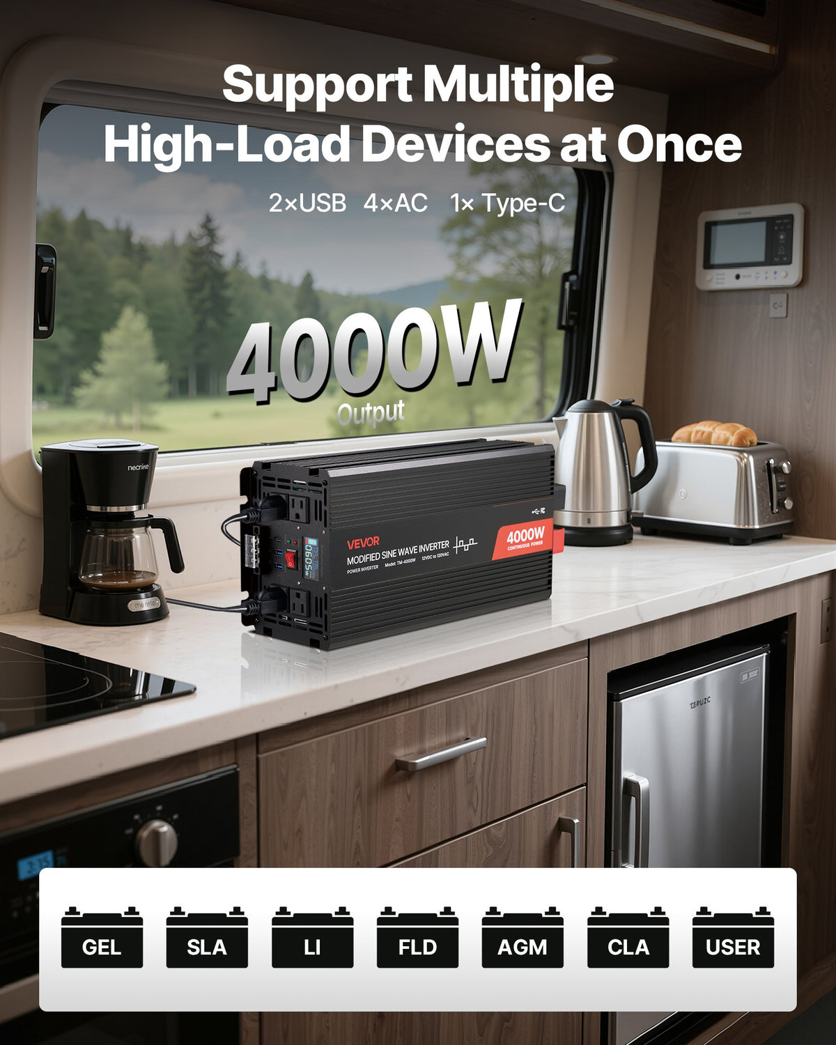 VEVOR Power Inverters - Select Your Configuration - MCLCDPXZXNBQLLQ5N001V1 - view 2