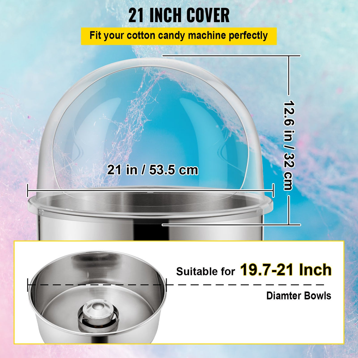 VEVOR Cotton Candy Machine Covers - Select Your Configuration - MHTJGZ00000000001V0 - view 3