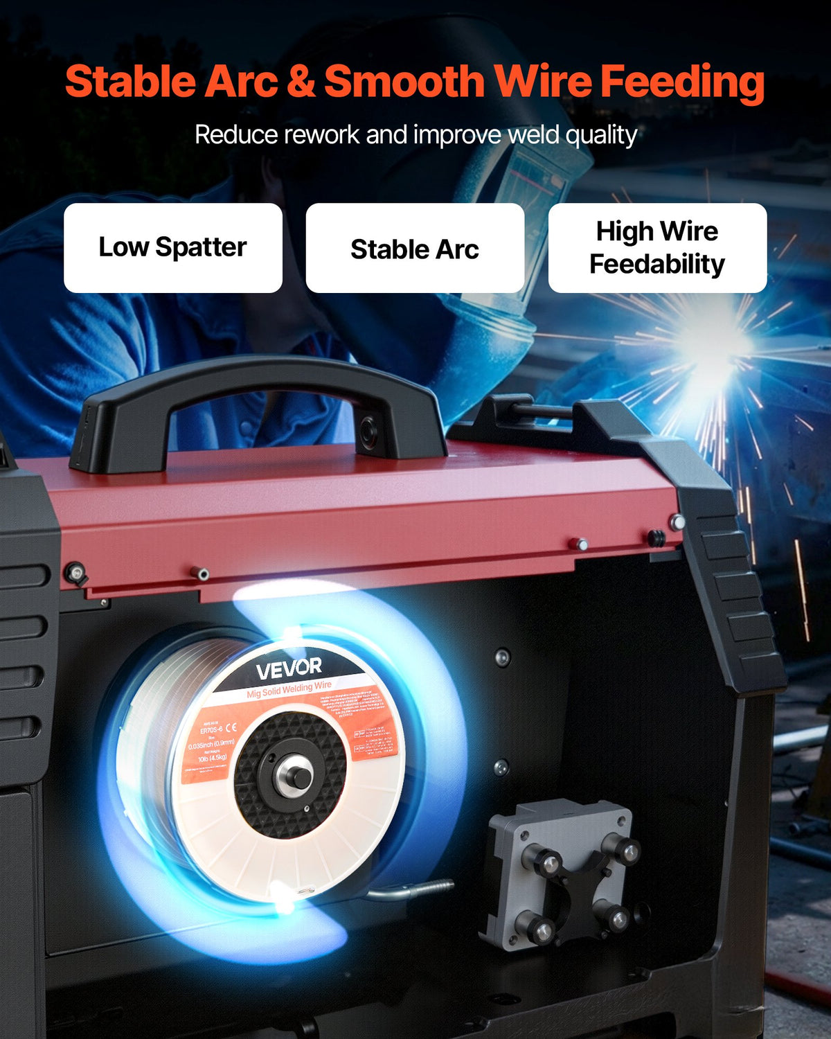 VEVOR Mig Welding Wire - Select Your Configuration - MIGHSSXHSER7IRDGQ001V0 - view 3