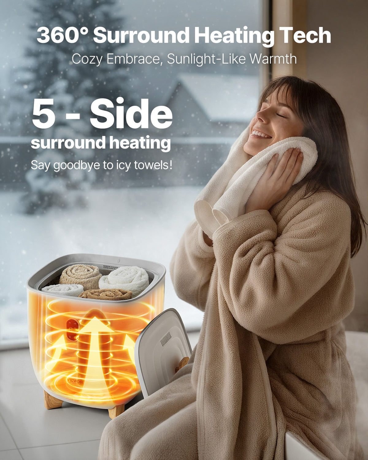 VEVOR Towel Warmer Buckets - Select Your Configuration - MJJRTBS25LLEJ4BY2V1 - view 3