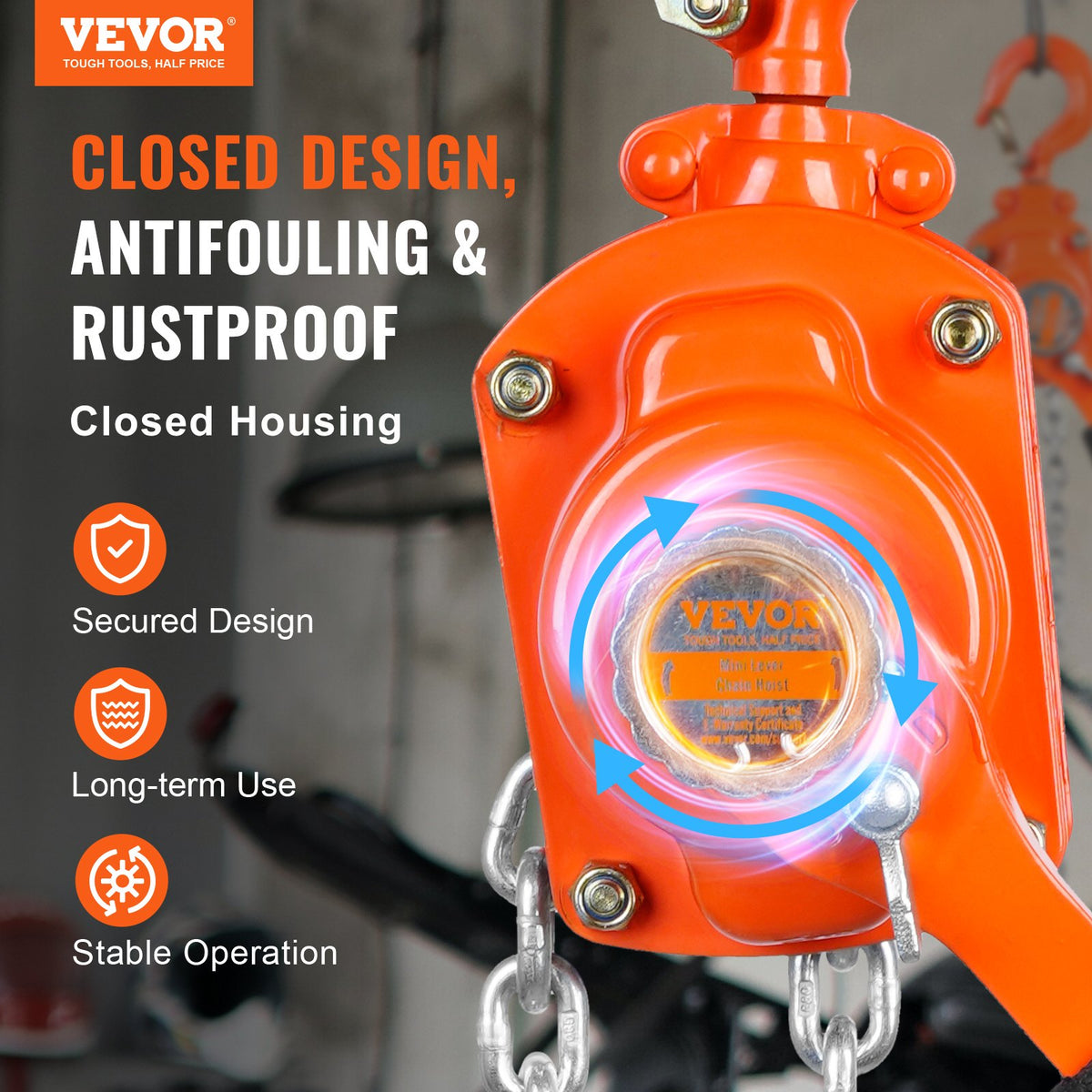VEVOR Manual Lever Hoist - Select Your Configuration - MNSBHLH12T5FT2QE1V0 - view 2