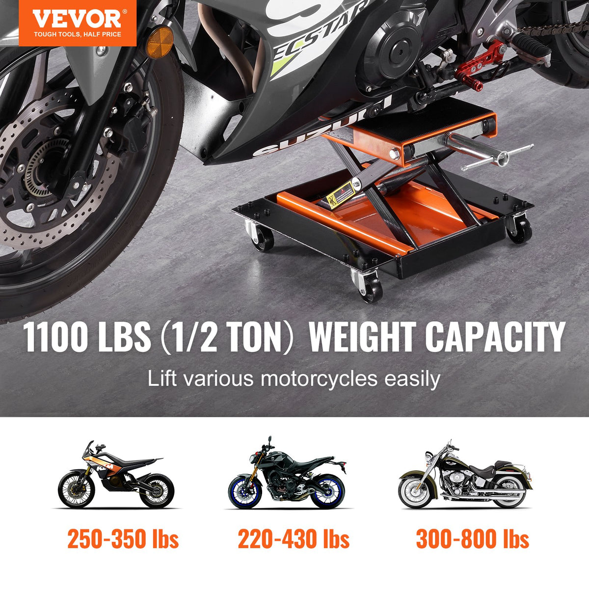 VEVOR Motorcycle Lifts - Select Your Configuration - MTCSJJCSB1100F505V0 - view 2