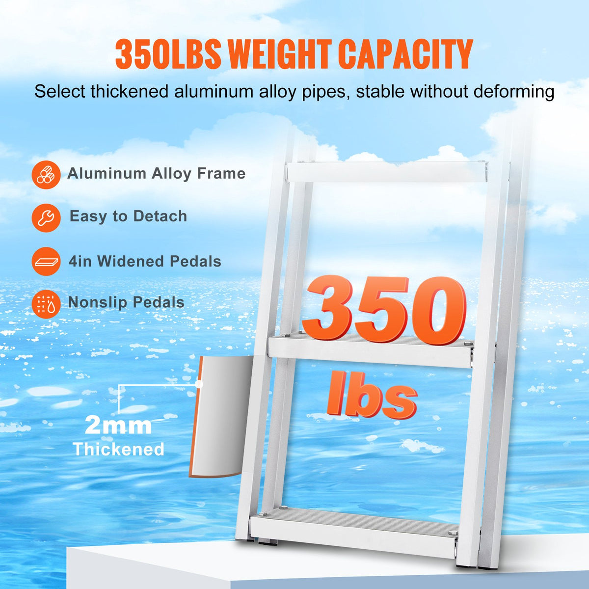 VEVOR Dock Ladders - Select Your Configuration - MTXTCXSJFHXJDMGF9V0 - view 3