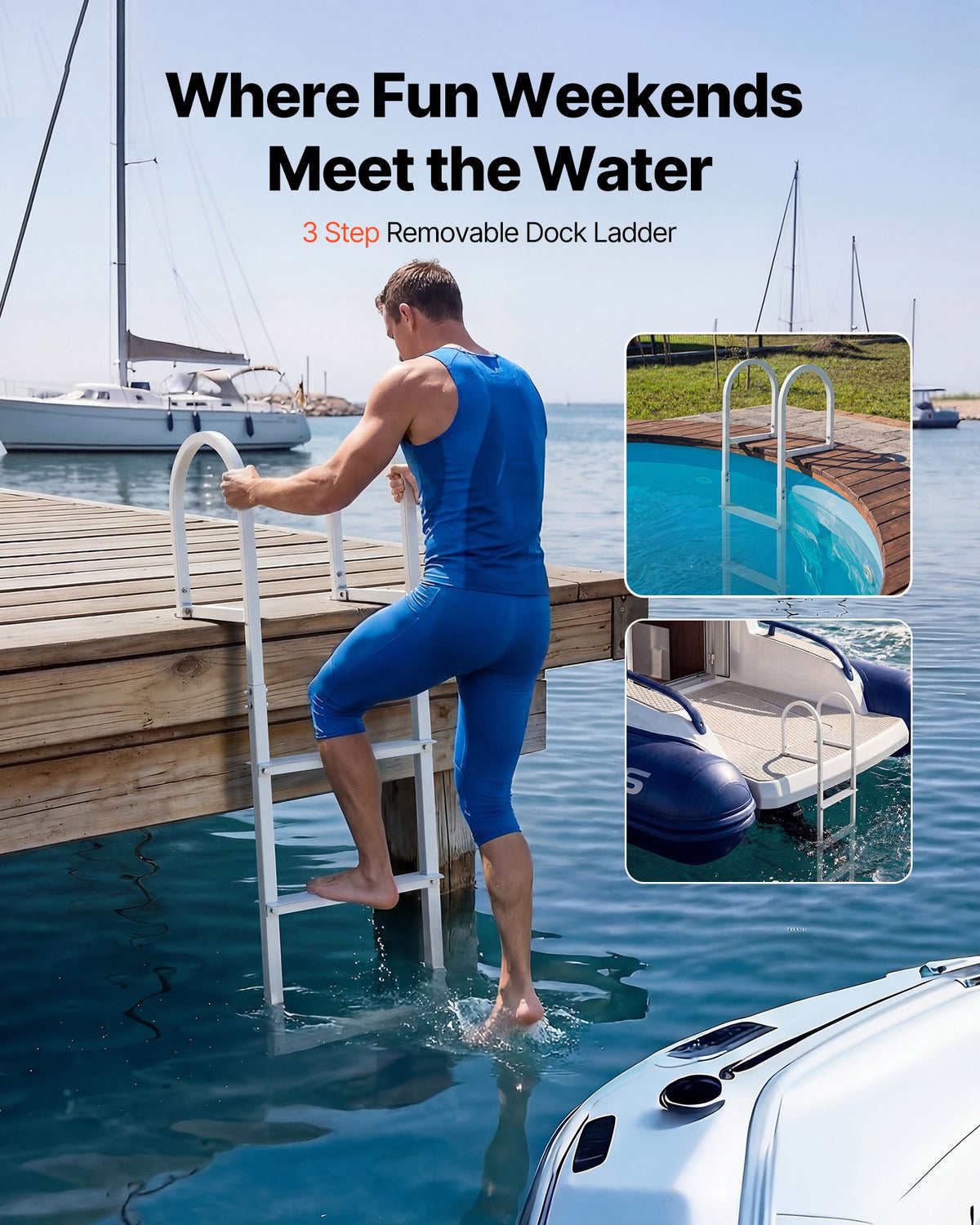 VEVOR Dock Ladders - Select Your Configuration - MTZTCXSJFHXJDP38PV0 - view 2