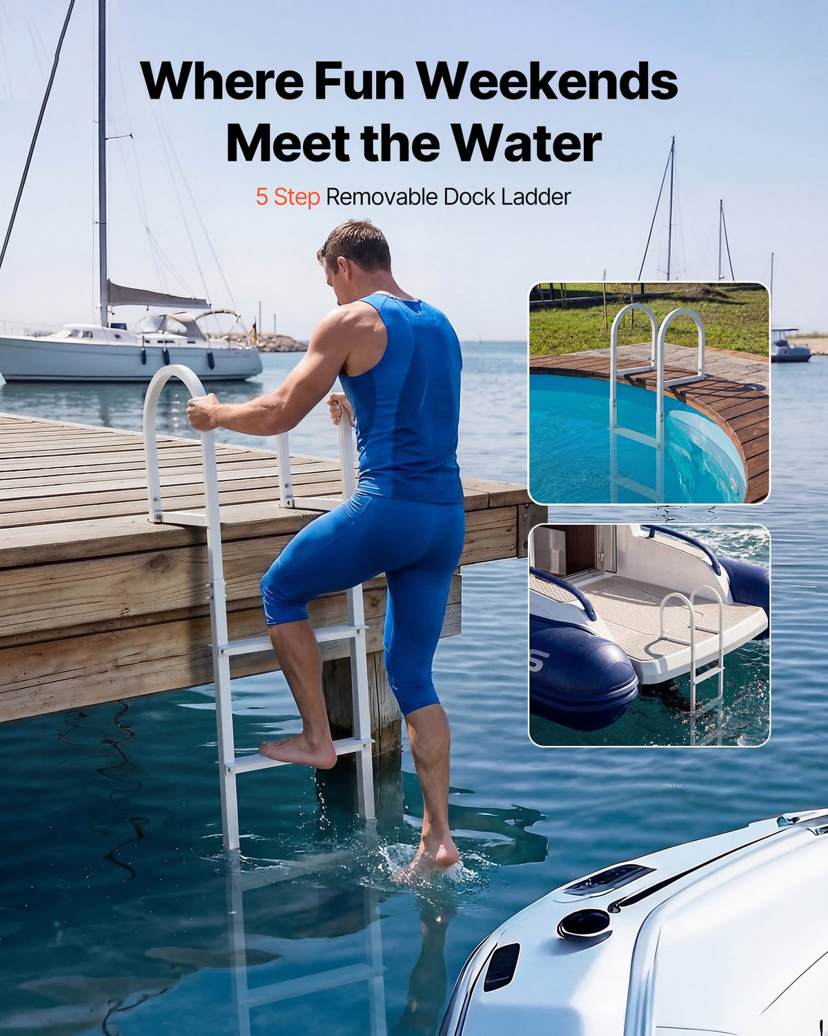 VEVOR Dock Ladders - Select Your Configuration - MTZTCXSJFHXJDR9U9V0 - view 2