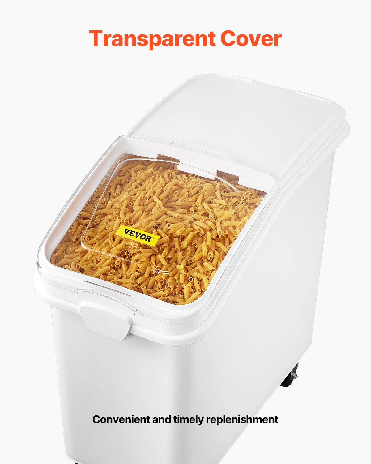 VEVOR Rolling Ingredient Storage Bins, 1-Pack, 100 L Each - detail 2