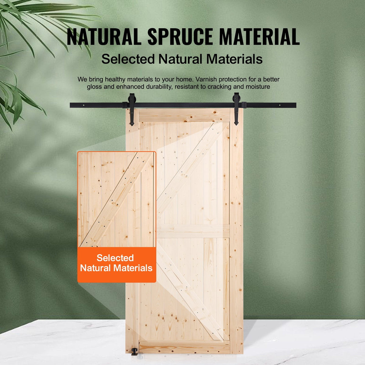 VEVOR Non-folding Barn Door - Select Your Configuration - MZGCMTZYS428ATCGPV0 - view 3