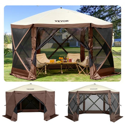 VEVOR Camping Gazebo Screen Tent - Select Your Configuration - MZY610FT10FT67P5KV0 - view 1