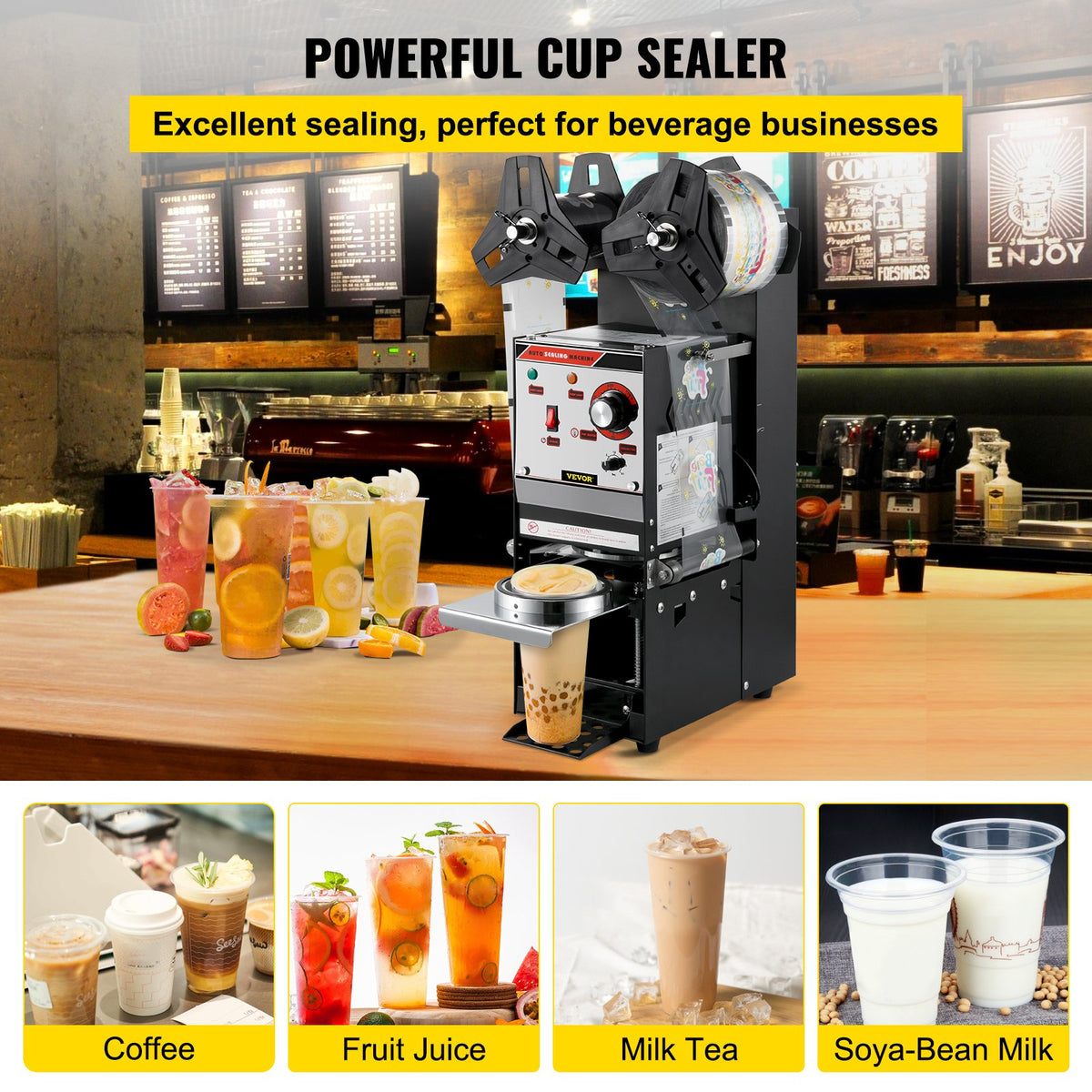 VEVOR Cup Sealing Machine - Select Your Configuration - NFKWY-690110VBIK0V1 - view 2