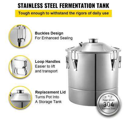 VEVOR Stainless Steel Distillation Kit - 50 L - product view 2